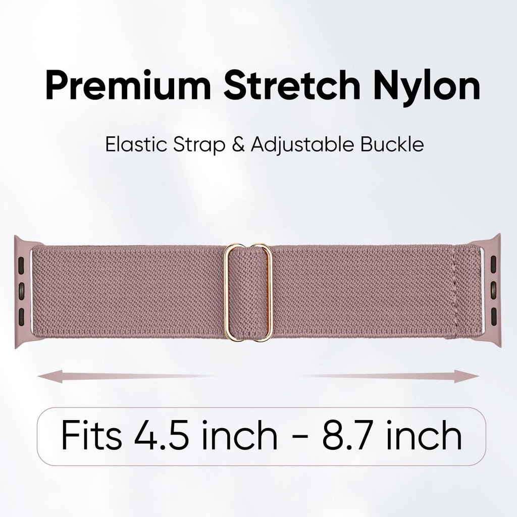 10 Pack Stretchy Bands Compatible with Apple Watch Band Women Men | 40mm 38mm 41mm 42mm 44mm 45mm 46mm 49mm Water-Resistant Solo Loop, Elastic Sport Straps for iWatch Series 12-1/SE/Ultra 4