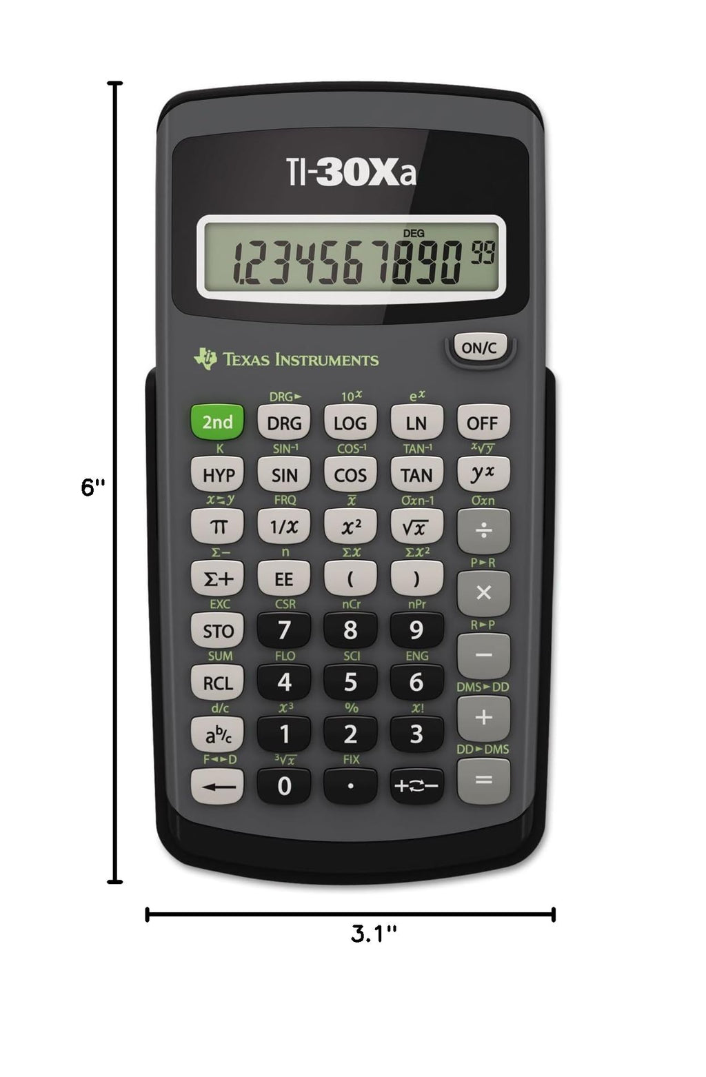 Texas Instruments TI-30Xa Scientific Calculator | Basic, battery-operated; One-line display for general Math and Science