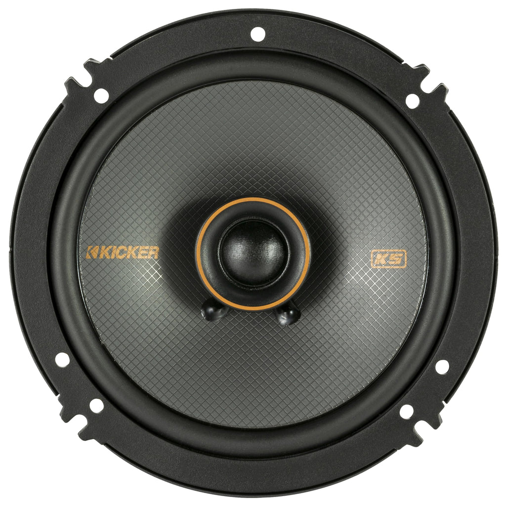 KICKER 51KSC6504 KS-Series 6.5" Coaxial Speakers with .75" tweeters, 4-Ohm, Pair