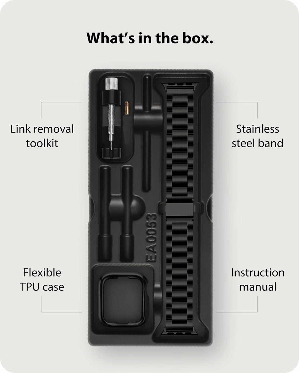 Fullmosa Metal Band with Case for Apple Watch 45/44/42/46/49/41/40/38mm | Fits iWatch Series 11 10 9 8 7 6 5 4 SE 3 2 1, Ultra4/3/2/1,Stainless Steel Strap for Men Women Professional Office Black