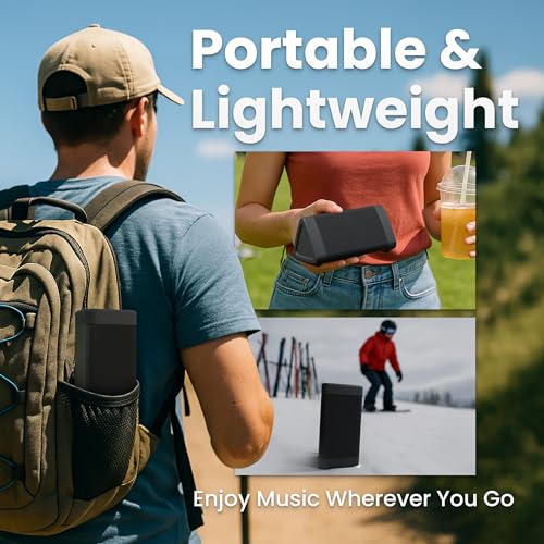 OontZ Angle 3 Gen 4 Portable Bluetooth Speaker, 12W, 24-Hour Playtime | Compact 12W Bluetooth speaker with clear sound,100-ft range, IPX5 waterproof, AUX Input, USB-C Charging Cable.