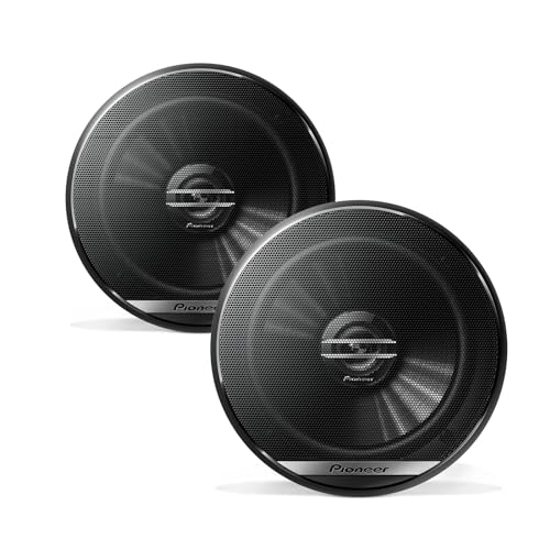Pioneer G-Series TS-G1620F 6.5" 2-Way Coaxial Car Speakers 300W Max | Great Stock Upgrade, Balanced Sound + Smooth Treble, High-Efficiency Speaker Designed for OEM Power