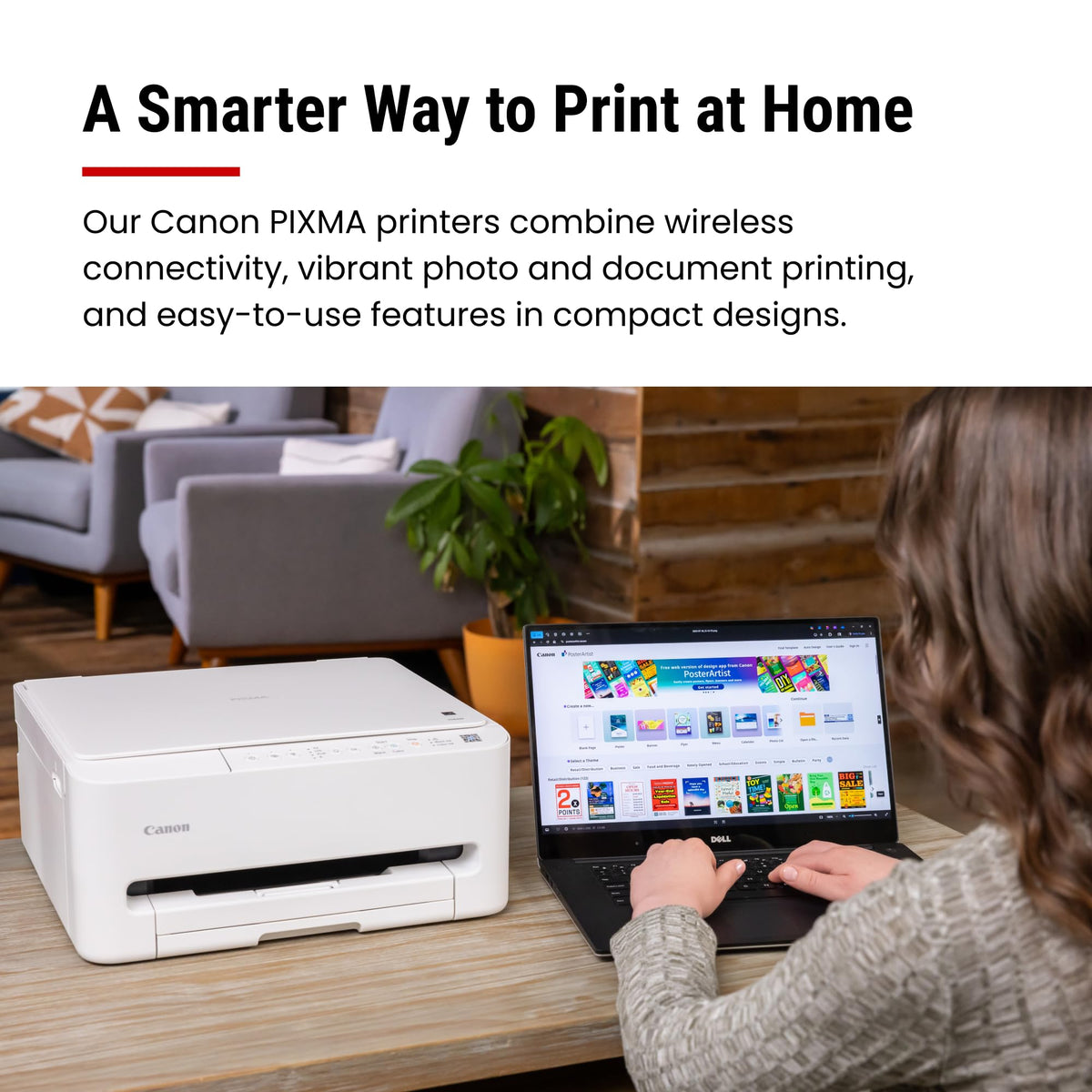 Canon PIXMA TS4320 – Wireless Color Inkjet Printer with Print, Copy, Scan | Cost Efficient Multi-Function Photo Printer, Copier, Scanner for Home Use, Compact Design, Easy Setup