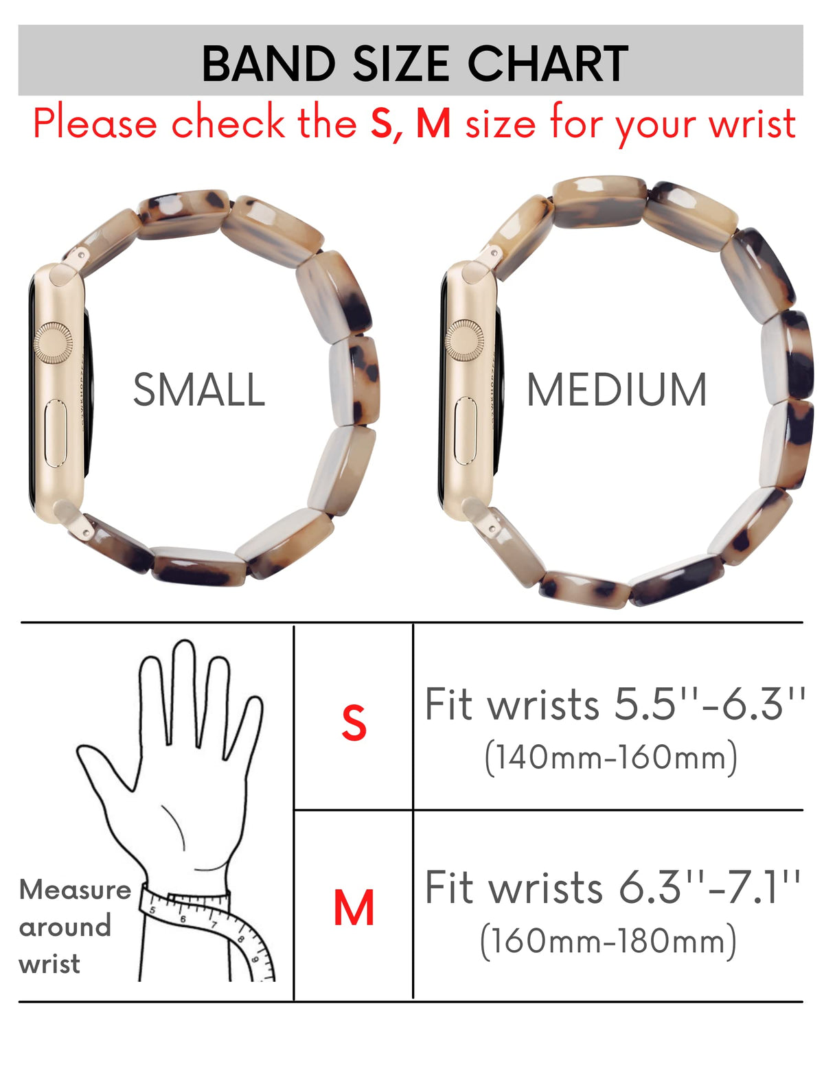 Heesch Tortoise Stretchy Watch Band Compatible with Apple Watch Resin Cute Watch Strap Wristband for iWatch Bracelet for Women Men Girls, 38/40/41mm, 42/44/45/46/49mm, Oval Version