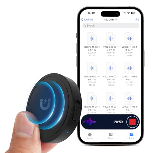 132G (9800 Hour) Voice Activated Recorder - Elasound Voice Recorder with AI-Intelligent Triple Noise Reduction, Portable Audio Recorder for Work, Lectures,100H Continuous Recording Device