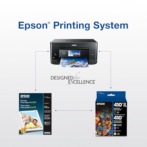 Epson 410 Claria Premium Ink High Capacity Black & Standard Color Cartridge Combo Pack (T410XL-BCS) Works with Expression XP-530, 630, 640, 7100, 830