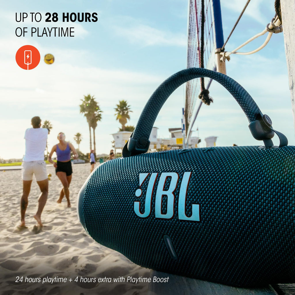 JBL Charge 6 - Portable Waterproof & DropProof Bluetooth Speaker (Black) | Powerful JBL Pro Sound with AI Sound Boost, Up to 28 hours of playtime, Built-In Powerbank, Multi-speaker connection