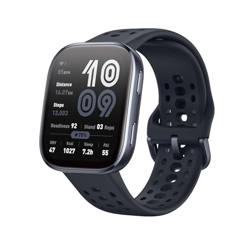 Amazfit Bip 6 Smart Watch, 1.97" AMOLED Display, GPS, iOS/Android | 46mm, 14-Day Battery, Bluetooth Call & Text, Water-Resistant, Free Maps, AI, Health & Sleep Tracker, 140+ Workout Modes