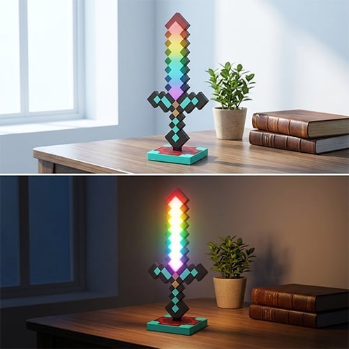 Pixel Sword LED Night Light