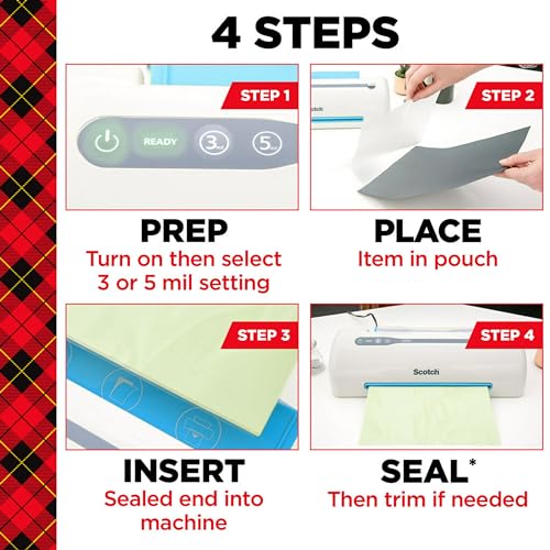 Scotch Thermal Laminating Pouches, 200 Count, Clear, 3 mil. | Ideal Office or School Supplies, Fits Letter Sized Paper (8.9 in. × 11.4 in.)
