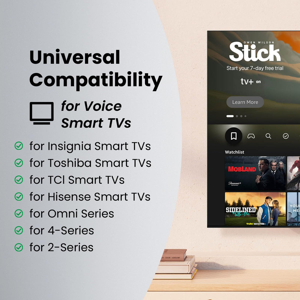 Replacement Remote for Insignia Toshiba Amazon Fire Smart TV | Voice Control, Simple Setup, 1-Year Warranty