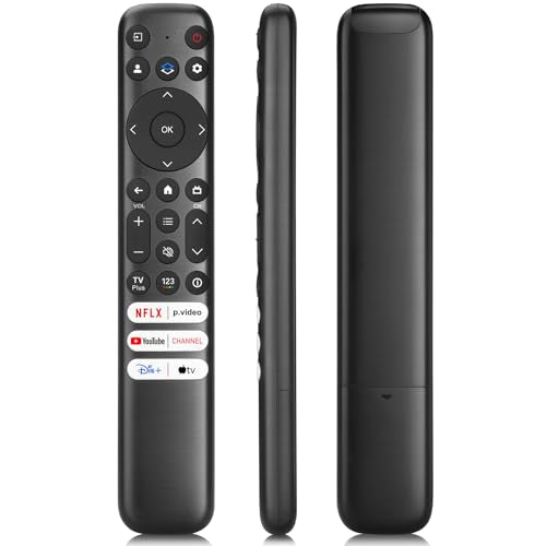 Only for TCL Google TV Remote Control Replacement, Responsive, No Setup | Rugged Durable RC813 Compatible with TCL QM8/QM7/S5/S4/S3/Q7/Q6/Q5 4K UHD HDR LED QLED QD-Mini LED Full-HD Smart TVs