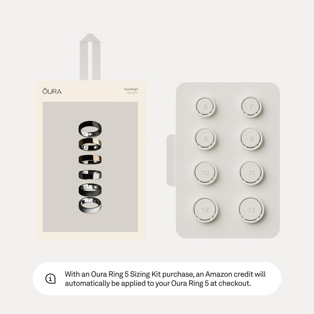OURA Ring 5 Sizing Kit - Size Before You Buy | Unique Sizing, Not Standard Ring Sizing - Receive Amazon Credit for Oura Ring 5 Purchase