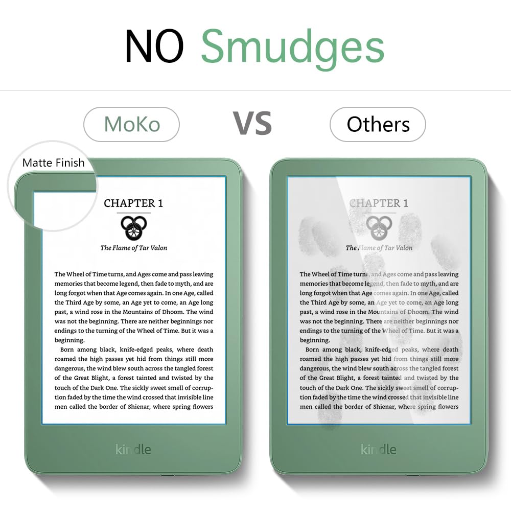 MoKo 2 Pack Anti-Glare Screen Protector for 6" Kindle 11th Gen. 2024/2022