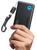 INIU 10000mAh 45W Fast Charging Portable Charger, Smaller Travel Power Bank | Flight-Safe, Detachable USB C Cable, Travel Essential, External Battery Phone Pack for iPhone 18 17 Samsung iPad etc