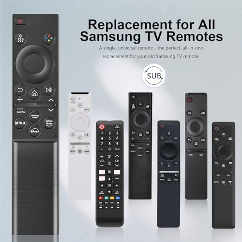 Replacement for Samsung TV Remote Control, Universal for All Samsung TVs | for 2015-2026 All Crystal UHD, Frame, QLED, OLED, Neo QLED Smart TVs