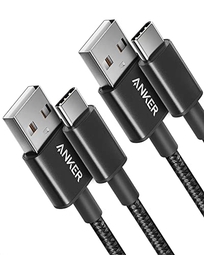 Anker USB A to USB C Cable, USB to USB C Cable(2Pack,3ft,Black) | For iPhone 17 Series, Samsung Galaxy S10 / S10+, LG V30, Beats Fit Pro, and More