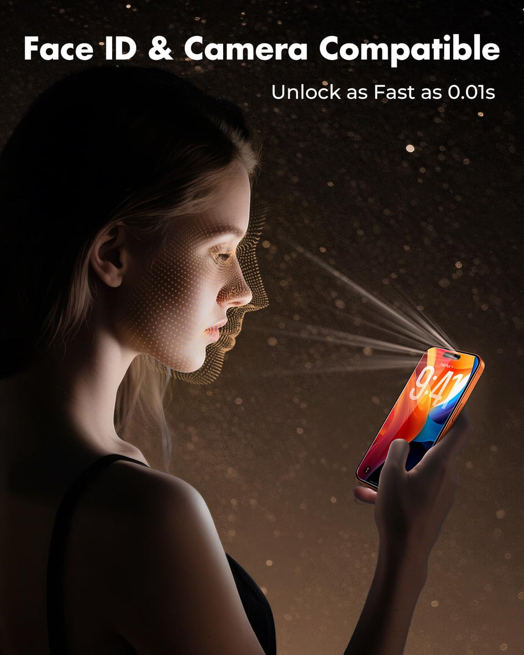 UNBREAKcable 2-Pack Screen Protector for iPhone 17 Pro Max Tempered Glass | Military Grade Shatterproof, 9H+ Hardness, 99.99% HD Clear, Bubble-Free, Easy Installation Frame, for iPhone 17 Pro Max