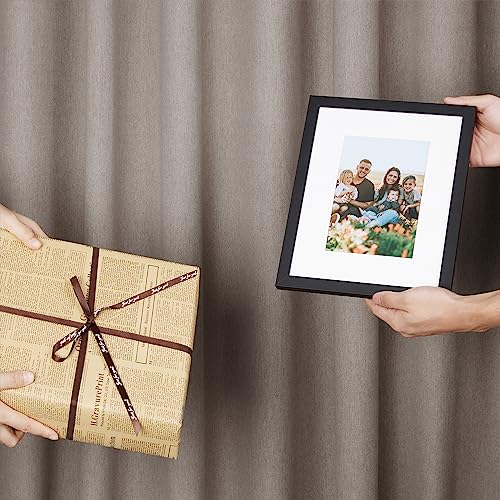 upsimples 8x10 Picture Frames, Gallery Wall Frames Set of 5, Black | Photo Frame Collage Wall Decor, 8 x 10 Frame, 5x7 Frame with Mat for Family, Baby, Hallway, Christmas