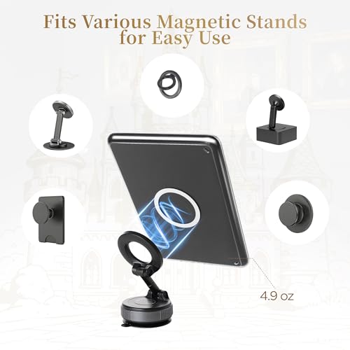 Vane Oak Magnetic Book Cover Case for 7'' Kindle Paperwhite & Colorsoft | Magnetic Detachable, Auto Wake/Sleep, Clear PC Case, Soft TPU Edge, Hands-Free Viewing, For Bookish Travelers, Magic Cat