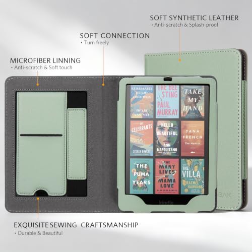 CoBak Case for 7"/6.8" Kindle Paperwhite 13/12th Gen &Kindle Colorsoft 2026 | for Signature Edition (2026/2024), Foldable Kickstand, Card Slot, Hand Strap, Auto Sleep/Wake, PU Leather Stand Cover