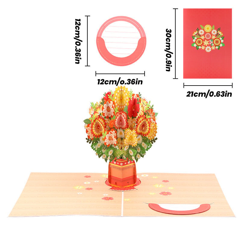 3D Cherry Blossom Flower Bouquet