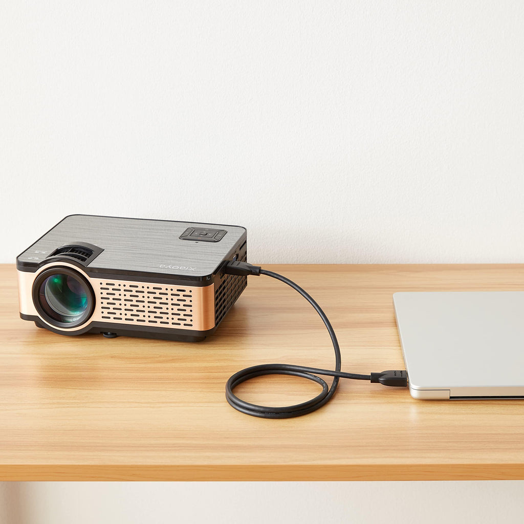 Amazon Basics HDMI Cable, 3ft, 4K@60Hz, High-Speed HDMI 2.0 Cord, 18Gbps, 2160p, 48 bit, Compatible with TV/PS5/Xbox/Roku, Black